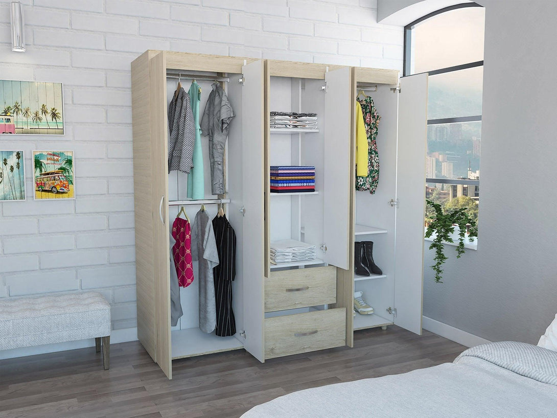 Combo para Habitación Aria, Incluye Closet y Mesa TV.
