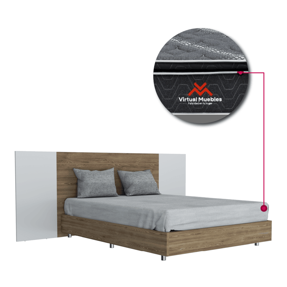 Combo para Habitación Baruj, incluye Cama Doble y Colchón.