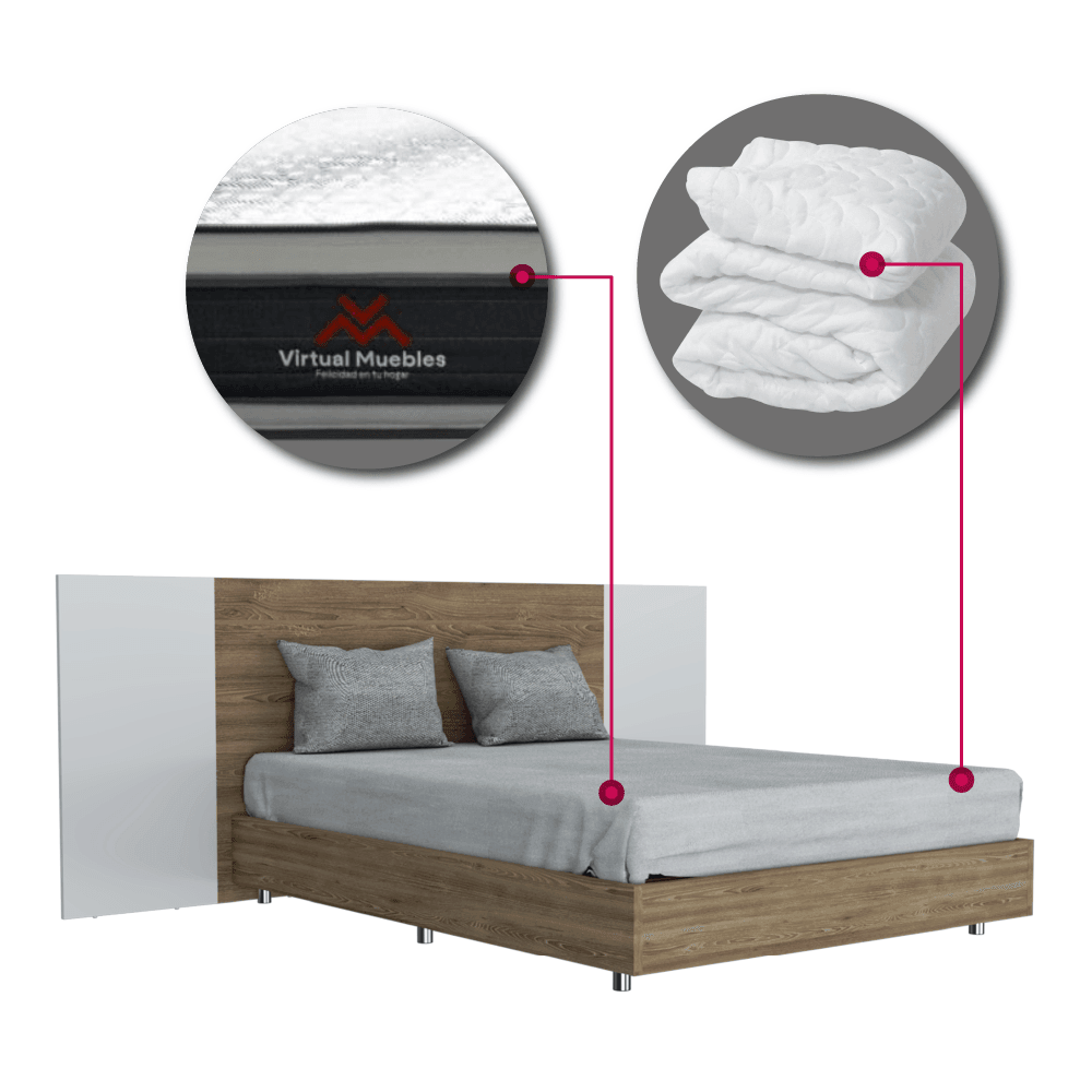 Combo para Habitación Keuj, incluye Cama Doble.