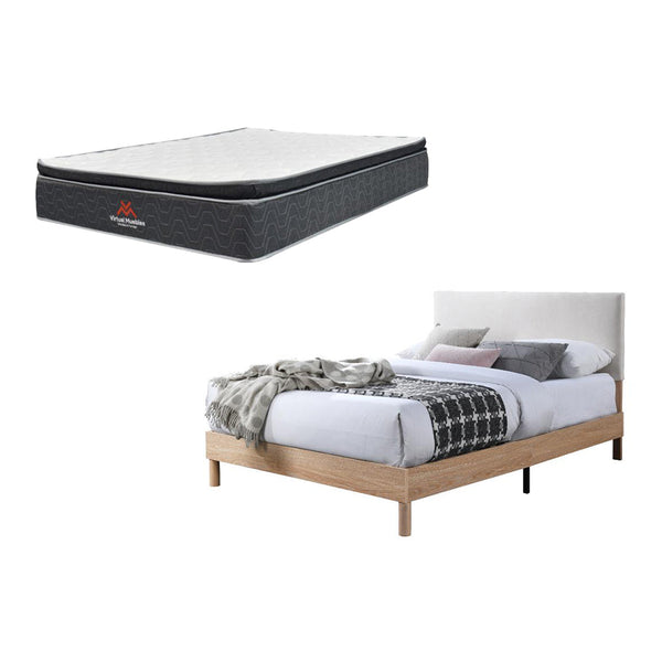 Combo Para Habitación Bambu, Incluye Cama Doble y Colchon 140x190