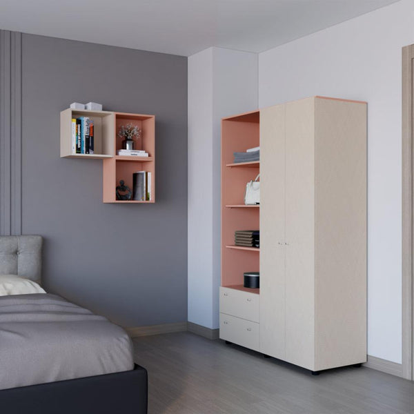 Combo para Habitación Tarem, Incluye Closet y 3 Repisas