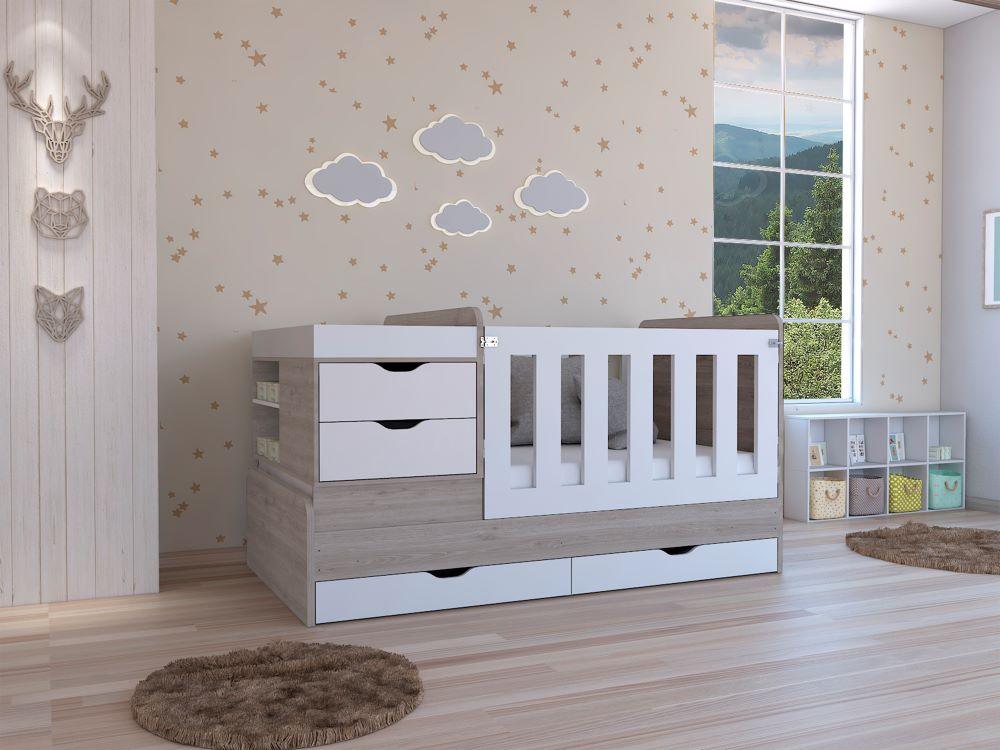 Combo Para Habitación Farid Incluye Cama Infantil y Organizador.