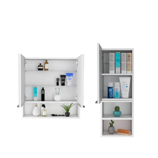 Combo para Baño Nahia, incluye Mueble Auxiliar y Gabinete.