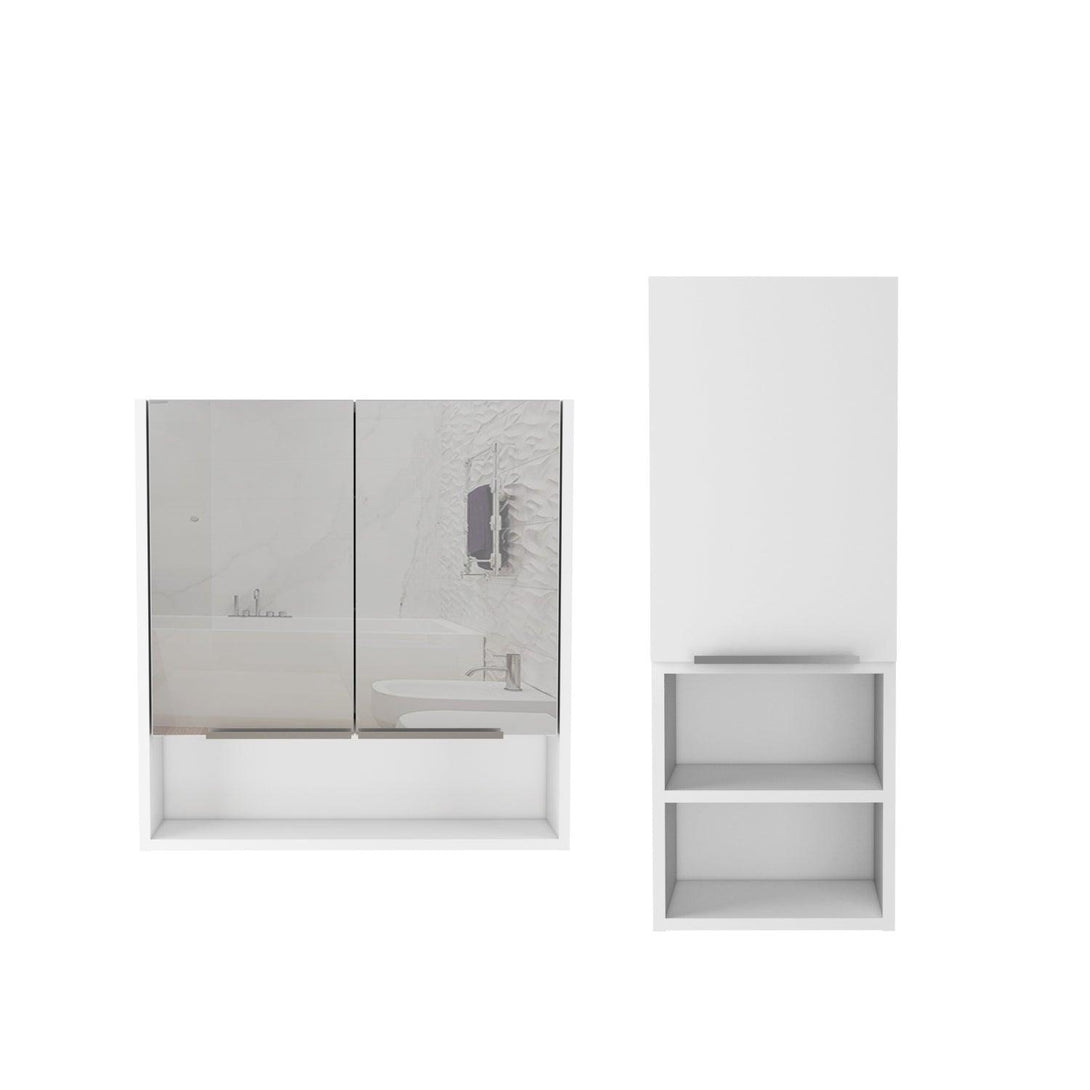 Combo para Baño Nahia, incluye Mueble Auxiliar y Gabinete.