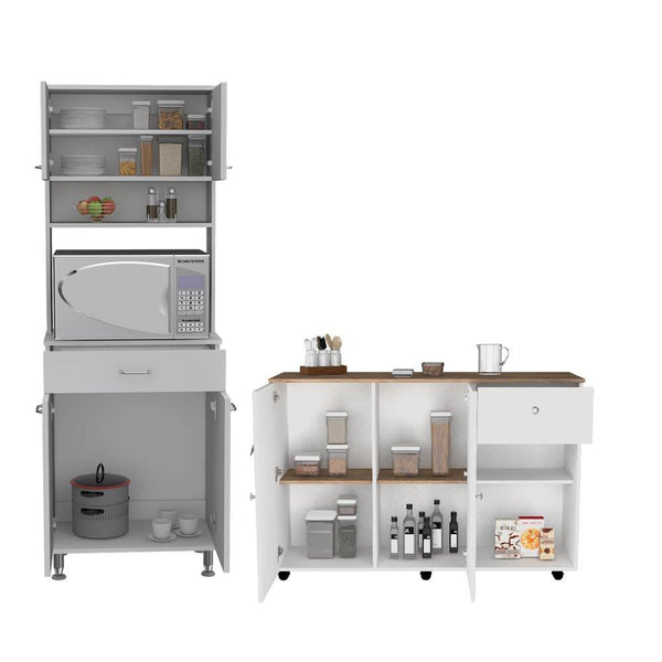 Combo para Cocina Venecia, incluye Barra de Cocina y Alacena.