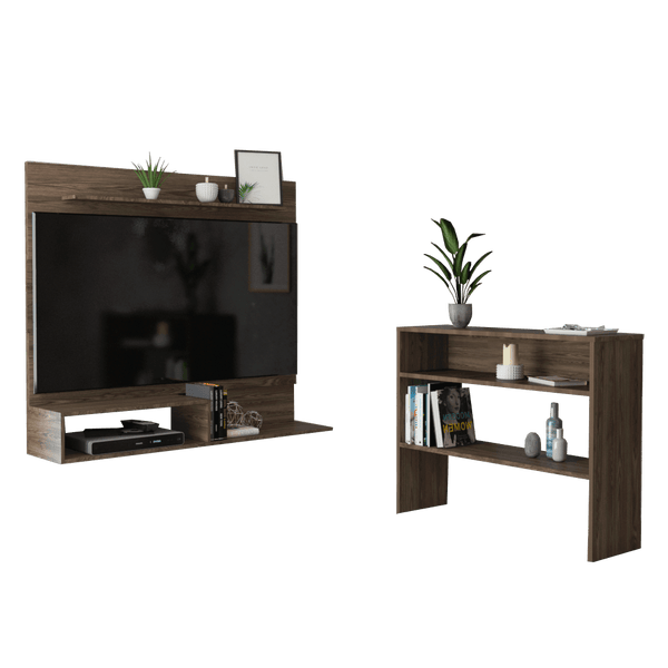 Combo Para Sala Barlac, Incluye Panel Tv Y Mesa Auxiliar.