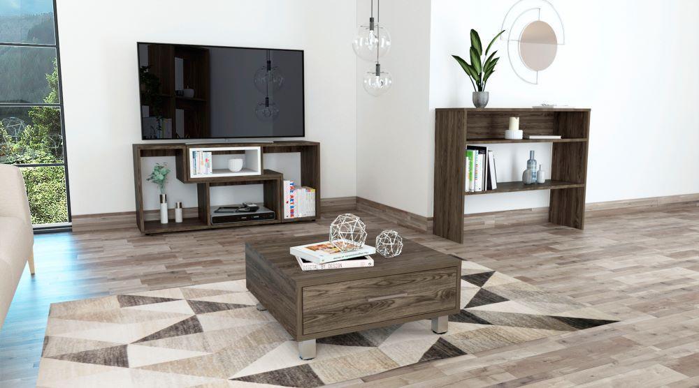 Combo Para Sala Dali, Incluye Mesa Para Tv Mesa Auxiliar Y Mesa De Centro.