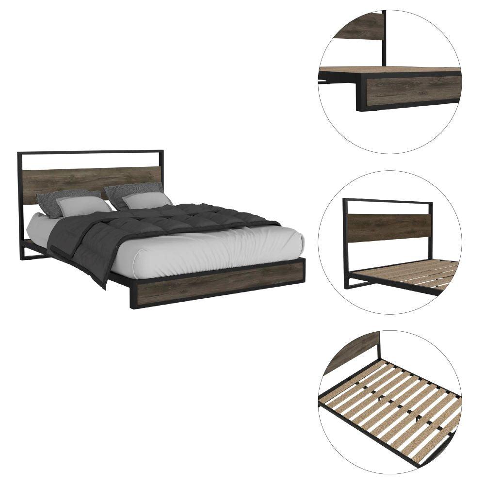 Combo Para Habitación Carel Incluye Cama y Mesa de Noche.