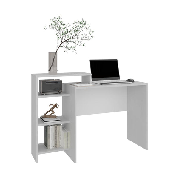 Escritorio Estelar Plus, Blanco Duqueza, Cuenta con Tres Entrepaños Laterales