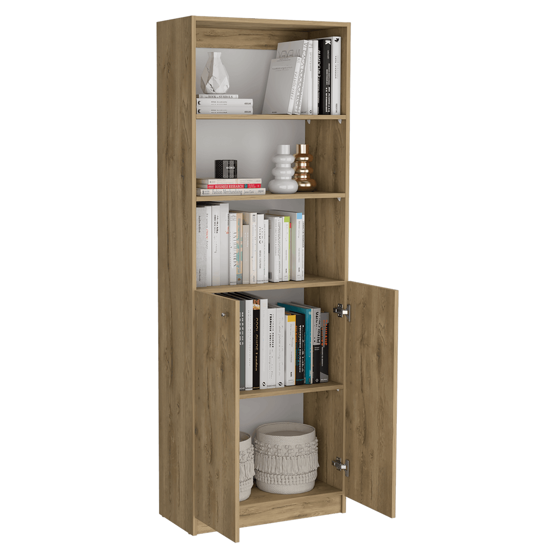 Combo de Bibliotecas Home, Macadamia, Incluye Dos Bibliotecas - VIRTUAL MUEBLES