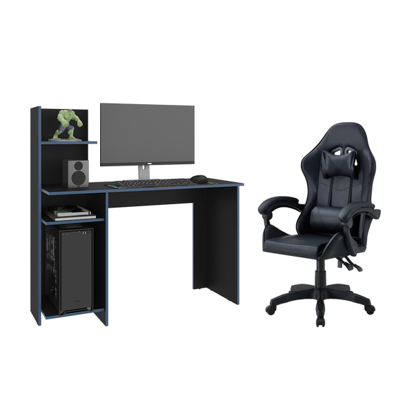 Combo Gamer Roni, incluye Escritorio y Silla Gamer
