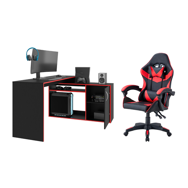 Combo Gamer Niurka, incluye Escritorio y Silla Gamer