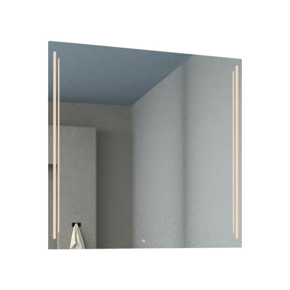 Espejo Toronto led+touch, Rectangular con diseño en Sandblasting - VIRTUAL MUEBLES