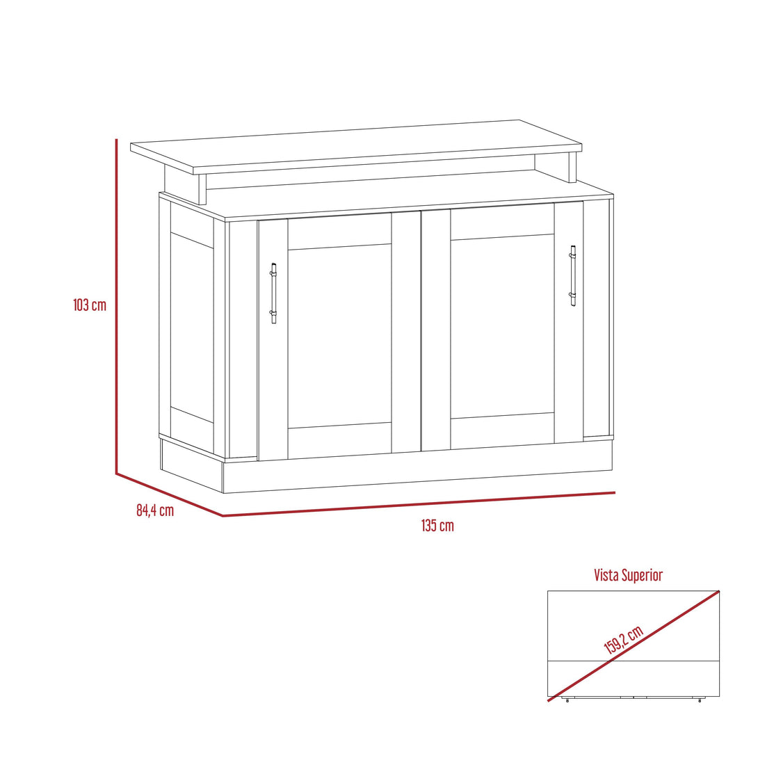 Barra de Cocina Elica color Beige para Cocina.