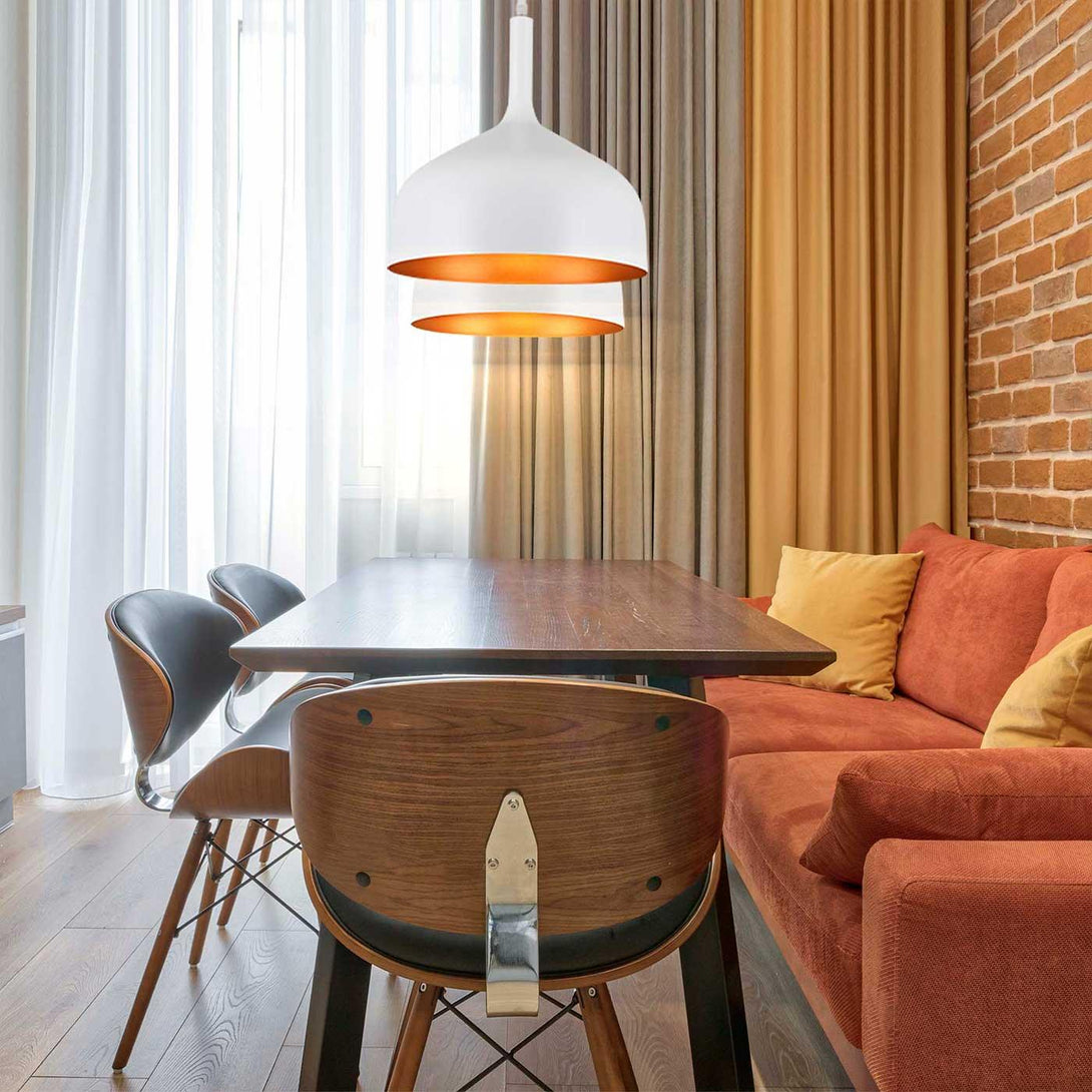 Lámpara Colgante Ring, Blanco - VIRTUAL MUEBLES