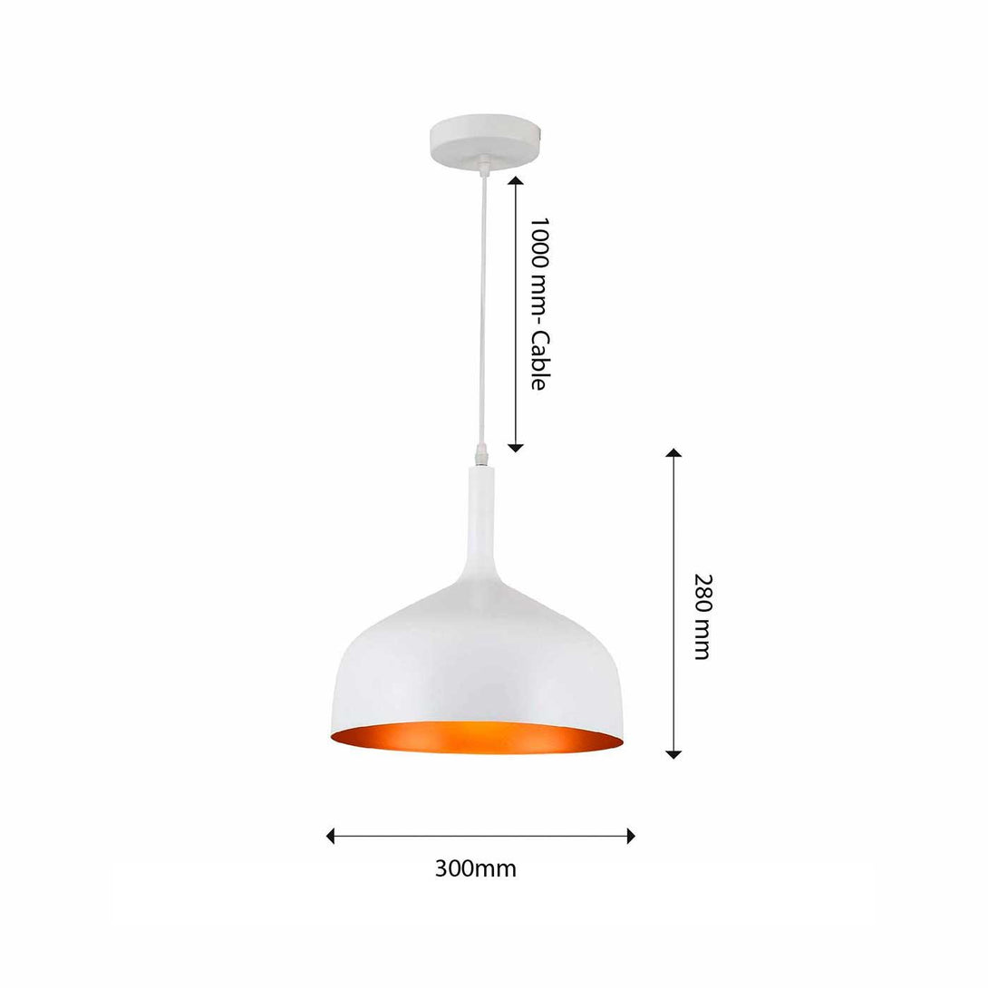 Lámpara Colgante Ring, Blanco - VIRTUAL MUEBLES