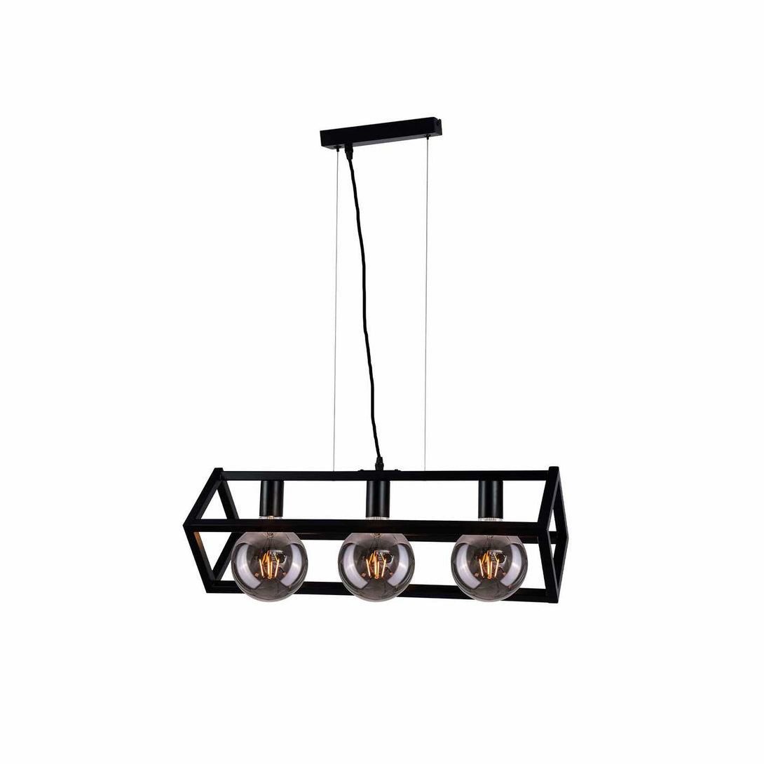 Lámpara Colgante Athenas, Negro - VIRTUAL MUEBLES