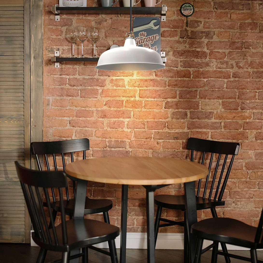 Lámpara Colgante Yang, Blanco - VIRTUAL MUEBLES