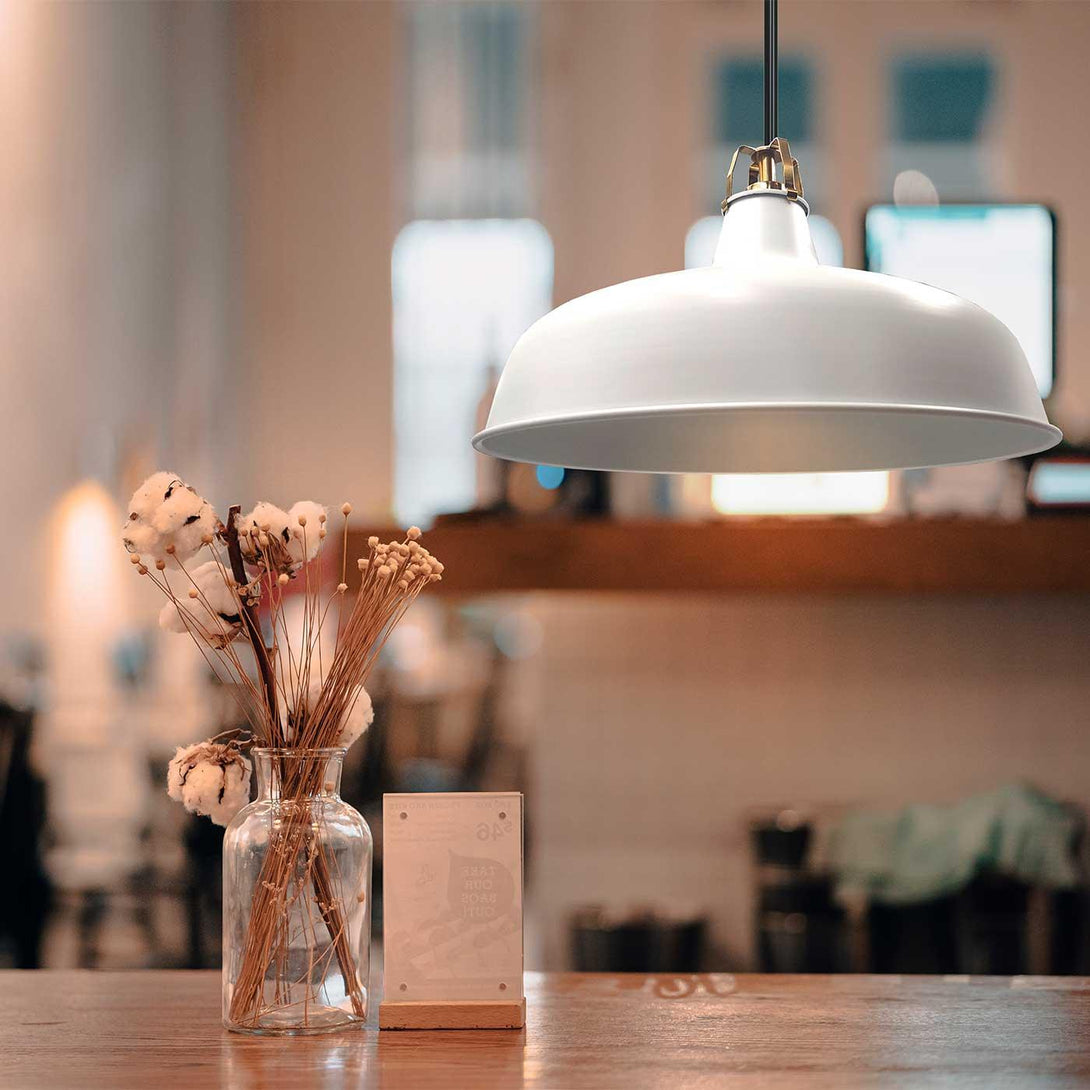 Lámpara Colgante Yang, Blanco - VIRTUAL MUEBLES