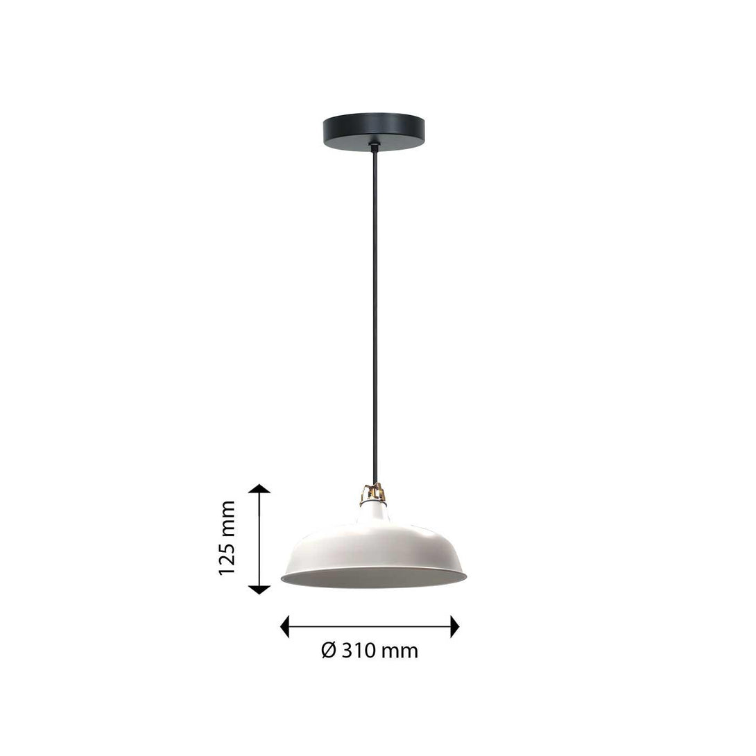 Lámpara Colgante Yang, Blanco - VIRTUAL MUEBLES