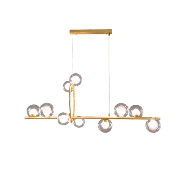 Lámpara Colgante Afra Cristal, Dorado