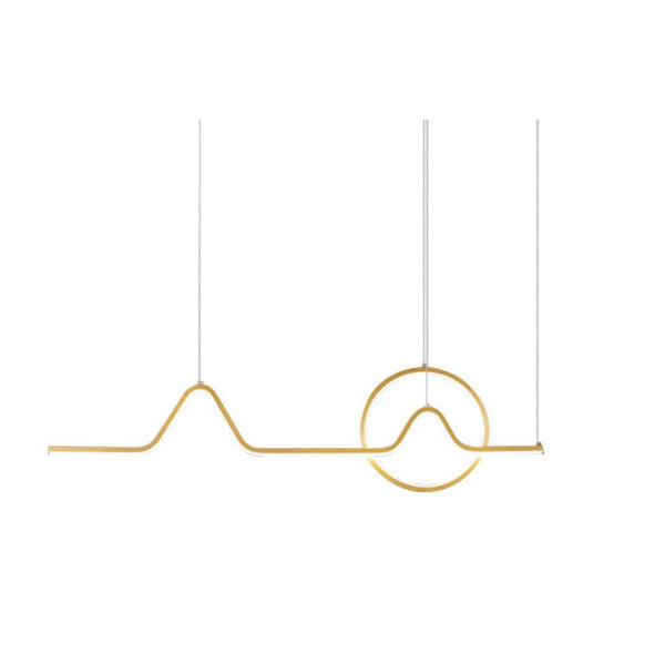 Lámpara Colgante Led Afrodita, Dorado