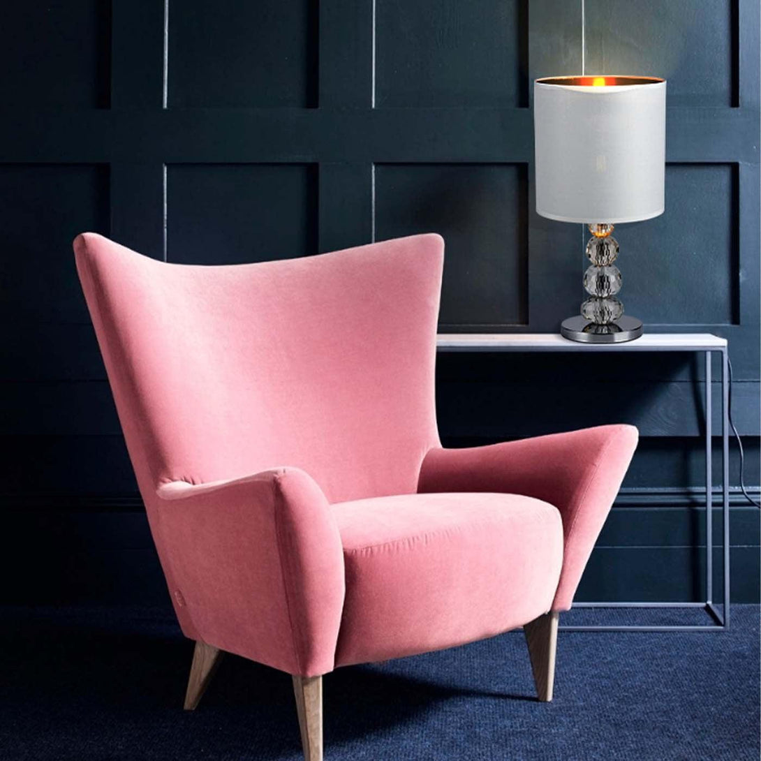 Lámpara de Mesa Bolena, Blanco - VIRTUAL MUEBLES