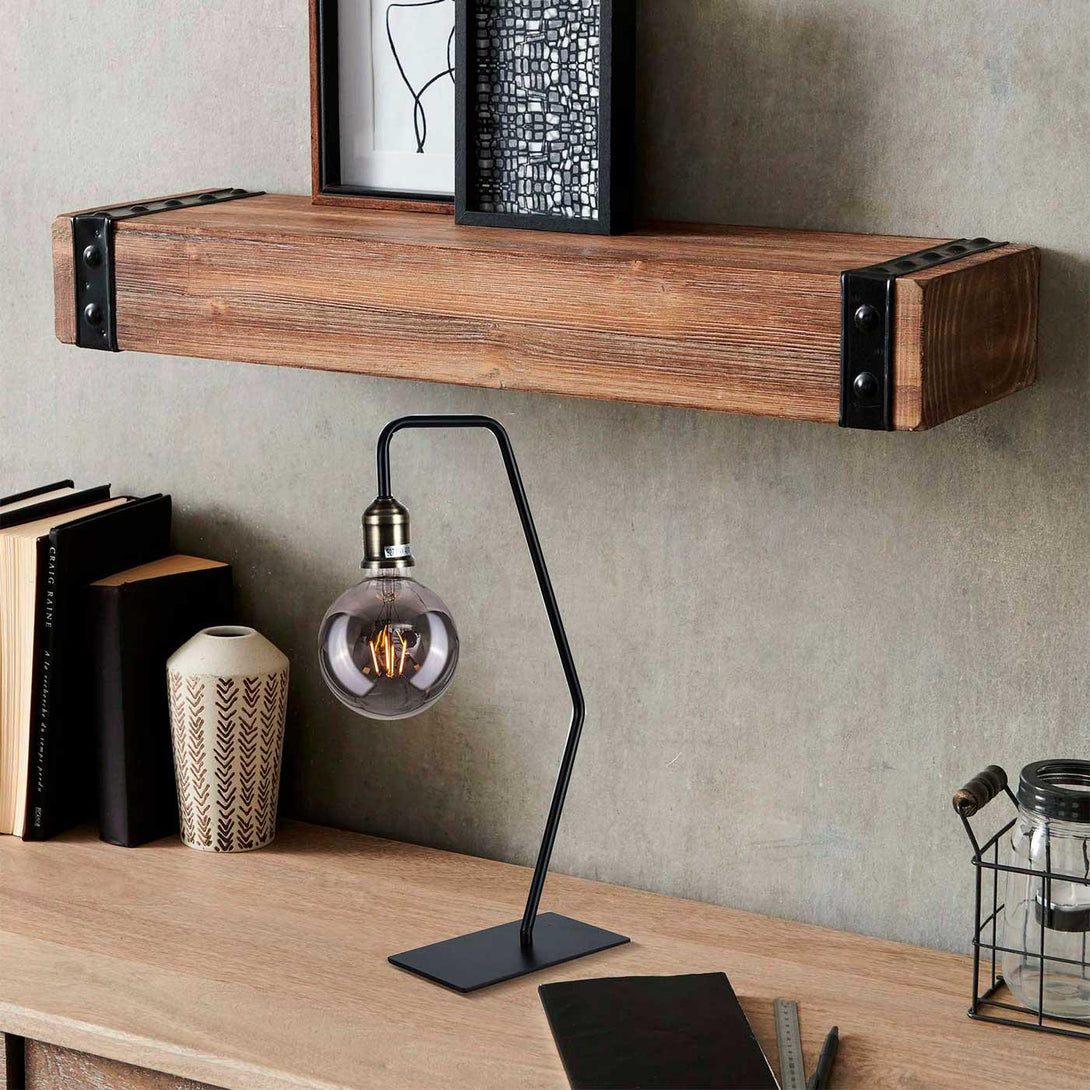 Lámpara de Mesa Danthe, Negro - VIRTUAL MUEBLES