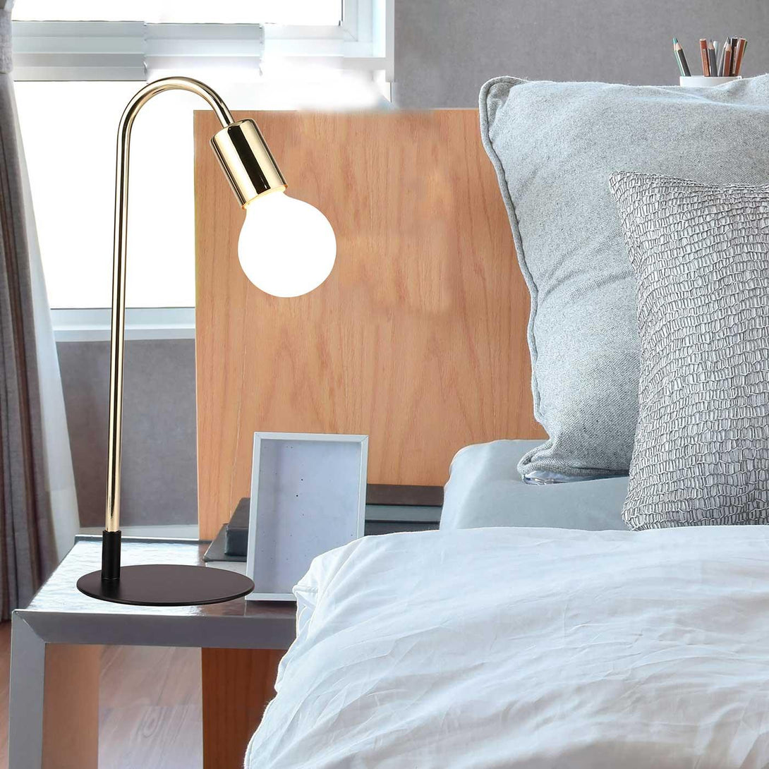 Lámpara de Mesa Lena, Dorado - VIRTUAL MUEBLES