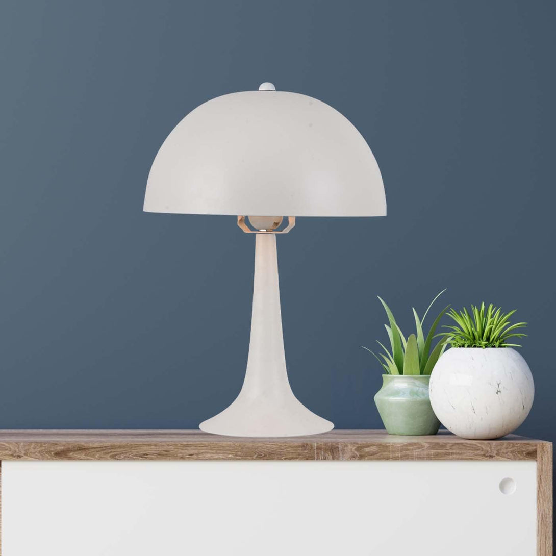 Lámpara de Mesa Ogi, Blanco - VIRTUAL MUEBLES