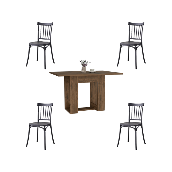Combo Comedor Beker , Incluye Comedor y 4 sillas