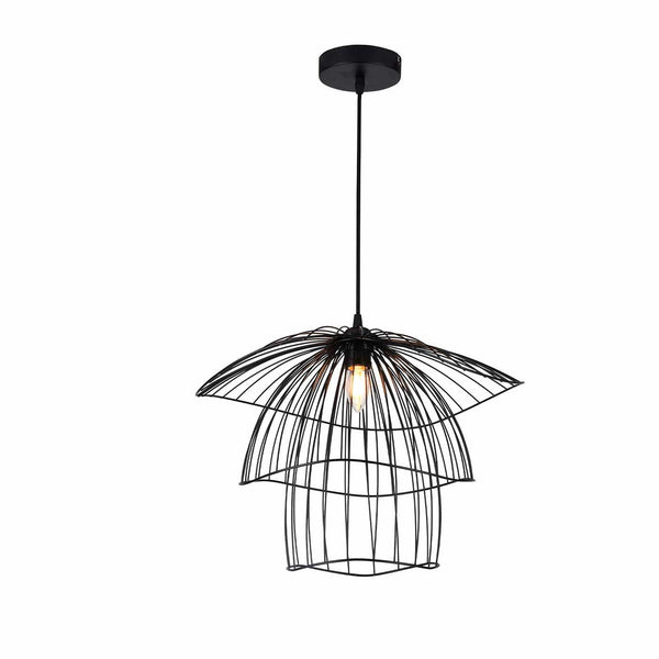 Lámpara Colgante Flora, Negro - VIRTUAL MUEBLES