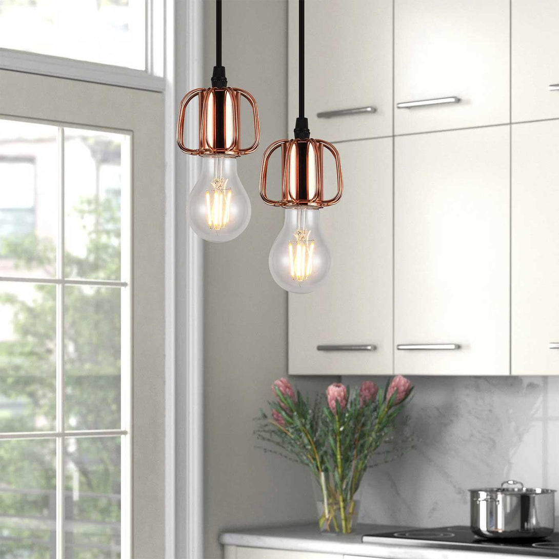 Lámpara Colgante Avril Rose, Cobre - VIRTUAL MUEBLES