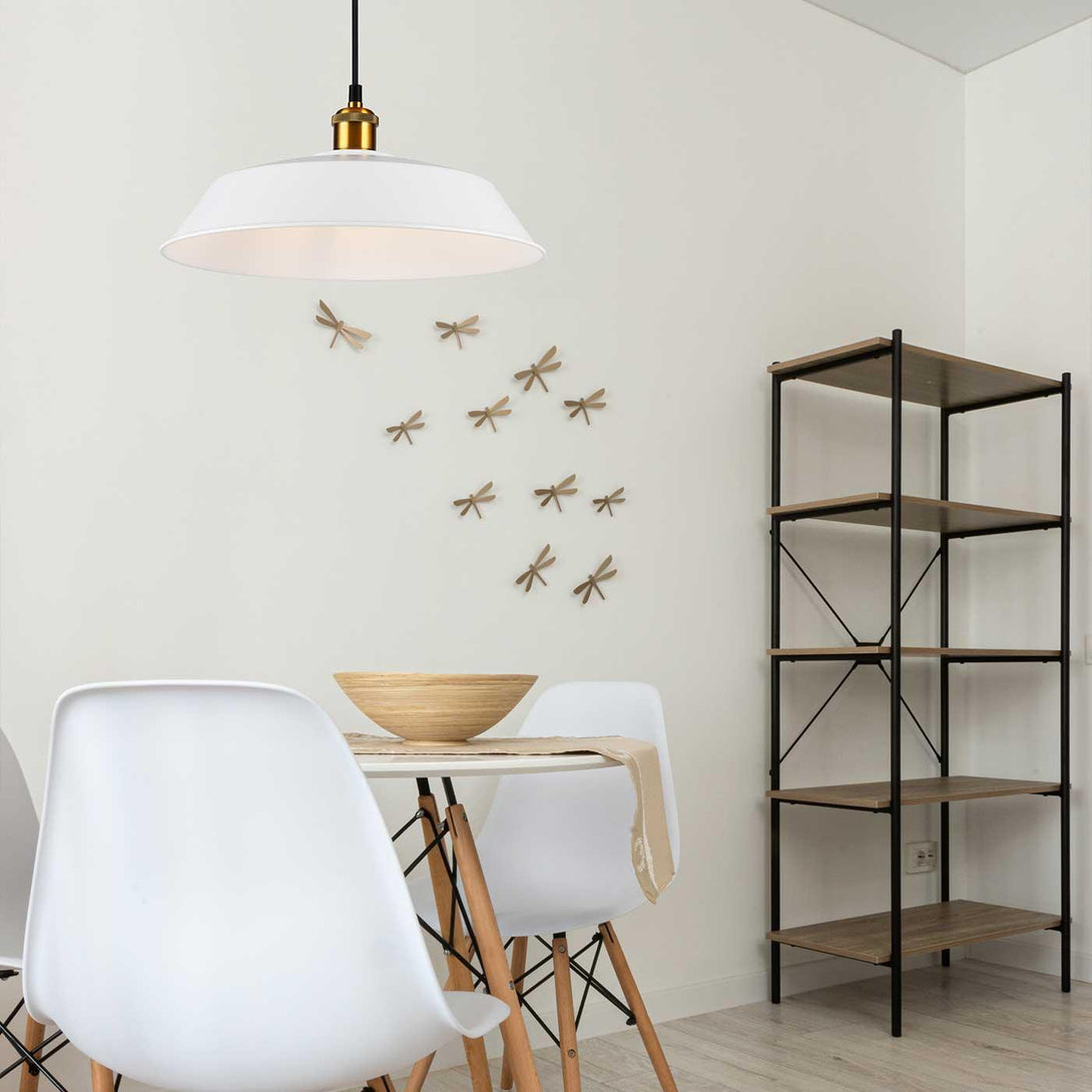 Lámpara Colgante Amelie, Blanco - VIRTUAL MUEBLES