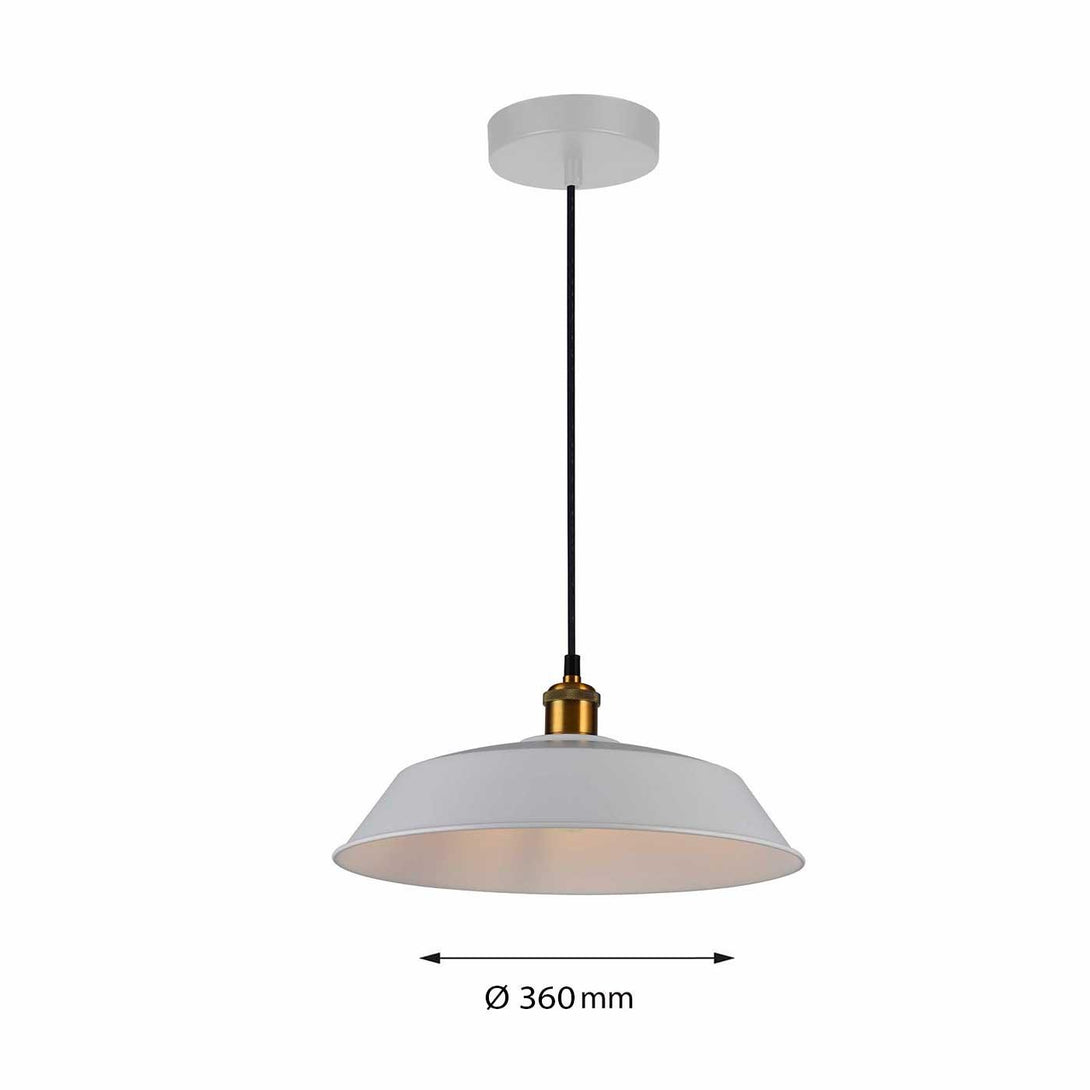 Lámpara Colgante Amelie, Blanco - VIRTUAL MUEBLES