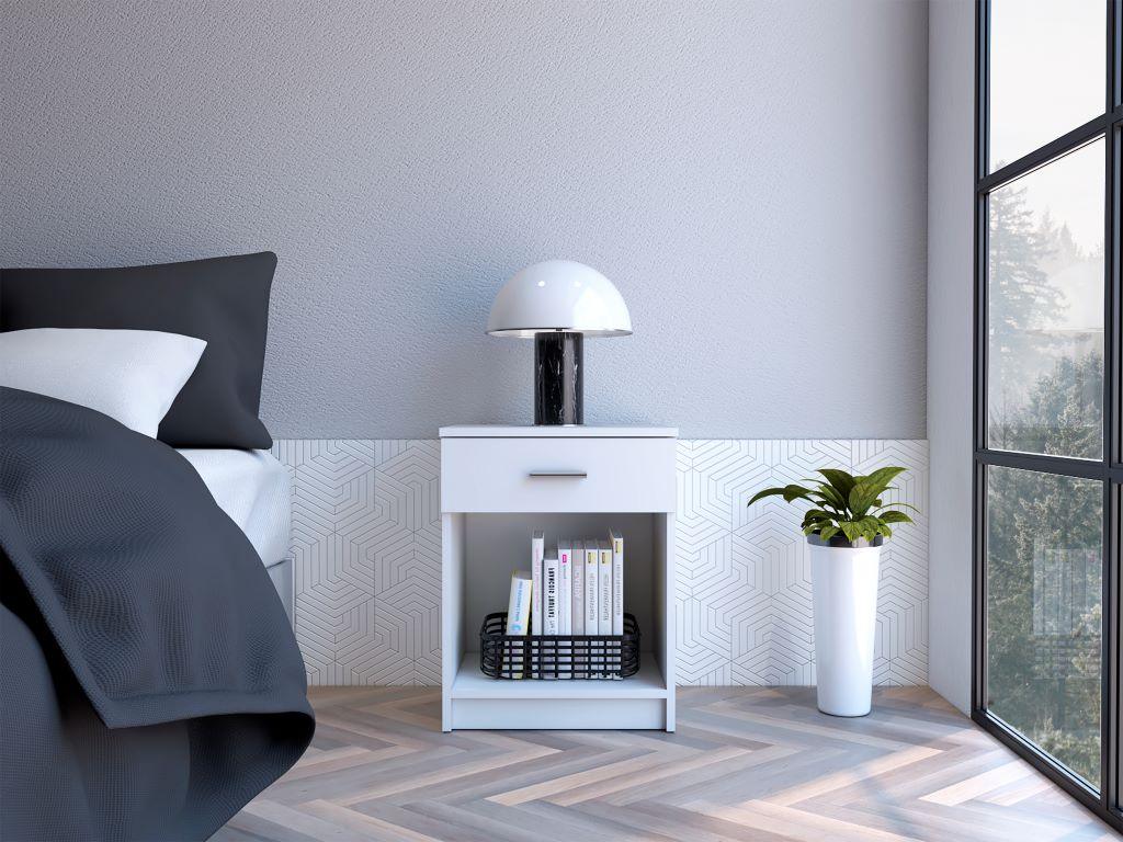 Combo para Habitación Almada, incluye Panel de TV y Mesa de Noche.