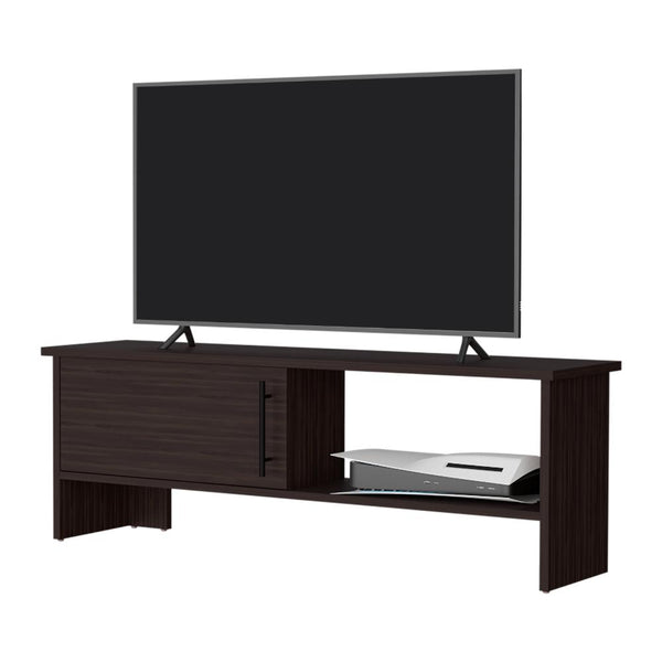 Mesa Para Tv Navi, Nogal Europeo, Para Televisor Hasta 65 Pulgadas Con Puerta ZF