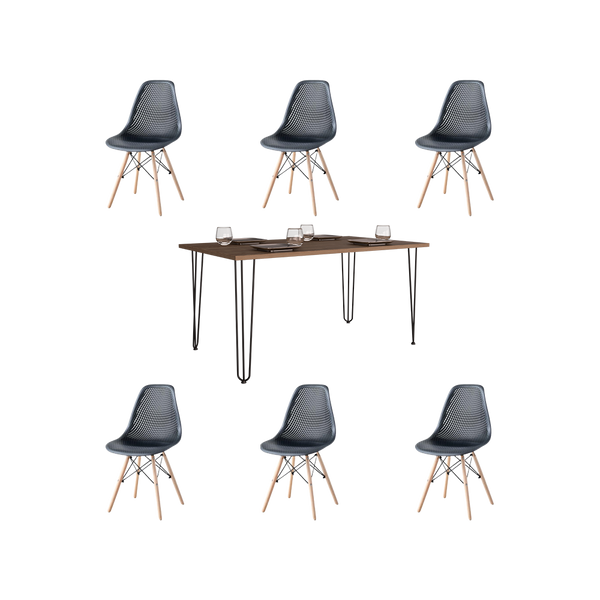 Combo Comedor Liber , Incluye Comedor y 6 sillas