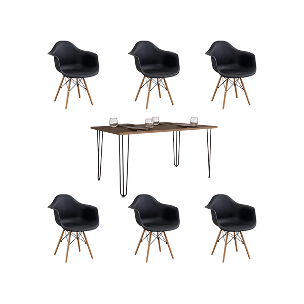Combo Comedor Lani , Incluye Comedor y 6 sillas