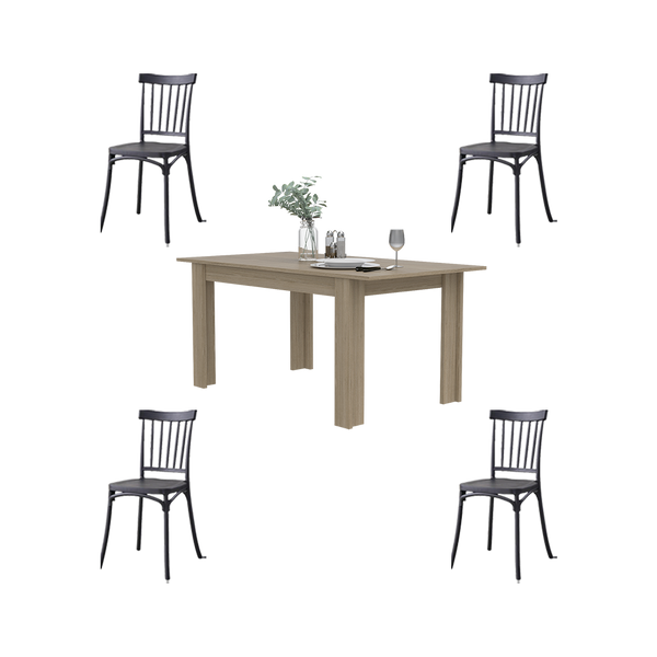 Combo Comedor Deri , Incluye Comedor y 4 sillas