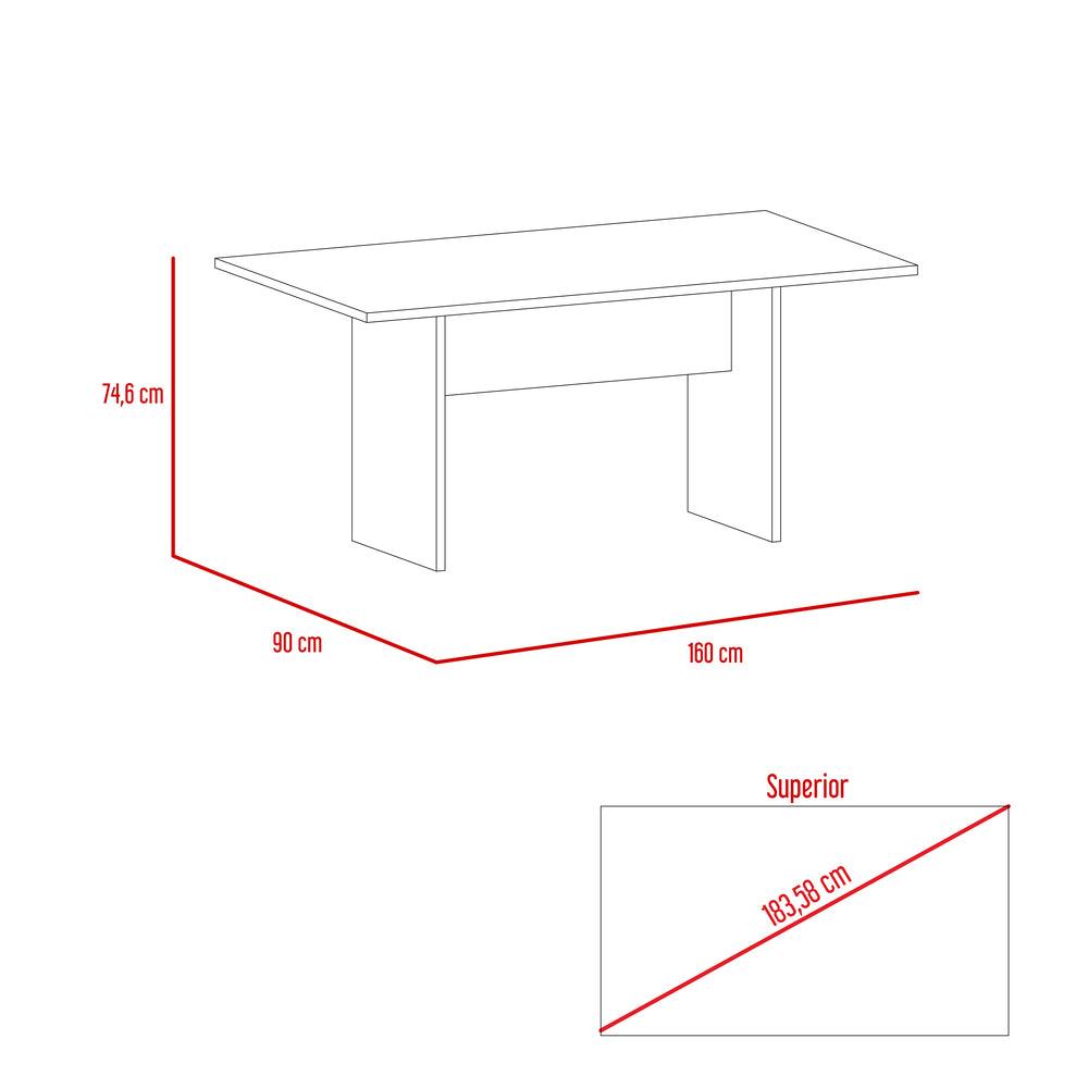 Combo Comedor Demby, Beige, Café Claro y Chocolate, Incluye Comedor y 6 Sillas - VIRTUAL MUEBLES