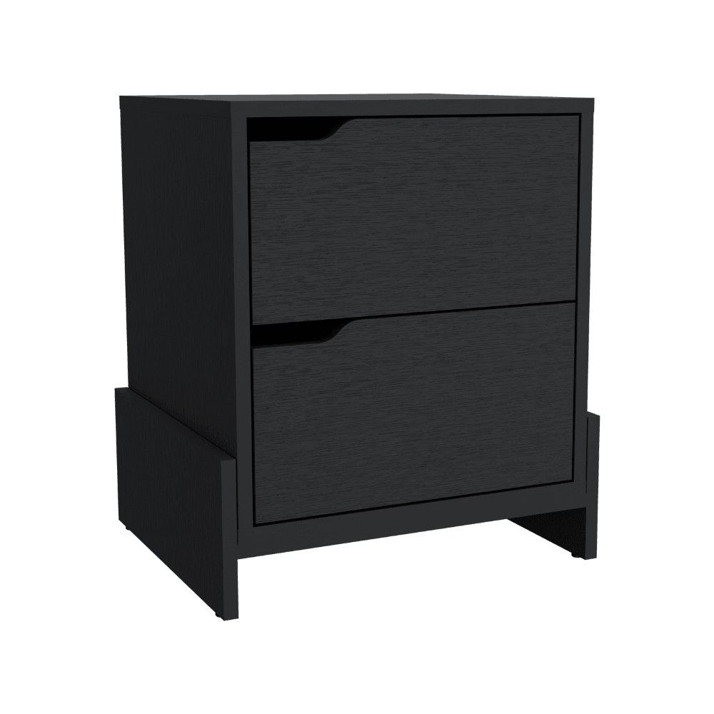 Mesa de Noche Douglas, Wengue, con Dos Cajones Organizadores X2 - VIRTUAL MUEBLES