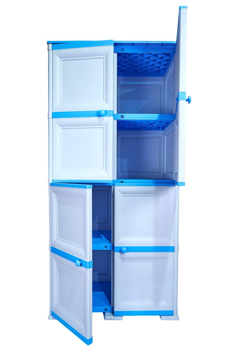 Mueble Organizador Elegance Da Vinci Liso color Infantil Azul para Habitación.