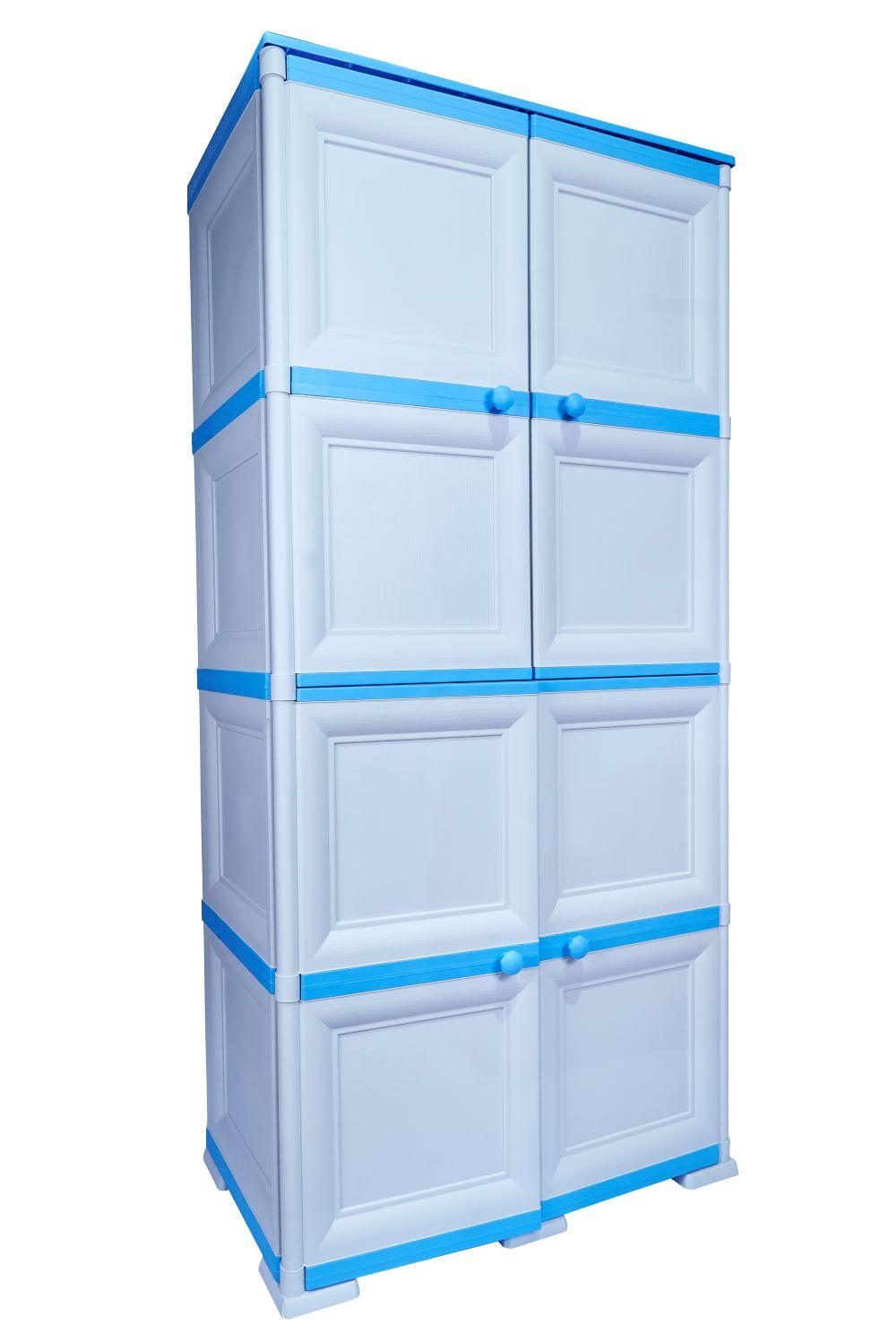 Mueble Organizador Elegance Da Vinci Liso color Infantil Azul para Habitación.