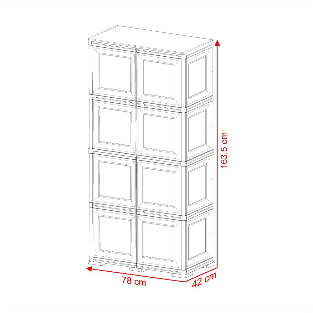 Mueble Organizador Elegance Da Vinci Liso color Infantil Azul para Habitación.