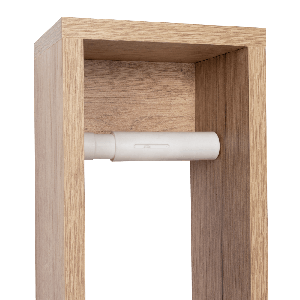 Organizador de Papel Balí, Beige, con almacenamiento para cuatro rollos - VIRTUAL MUEBLES