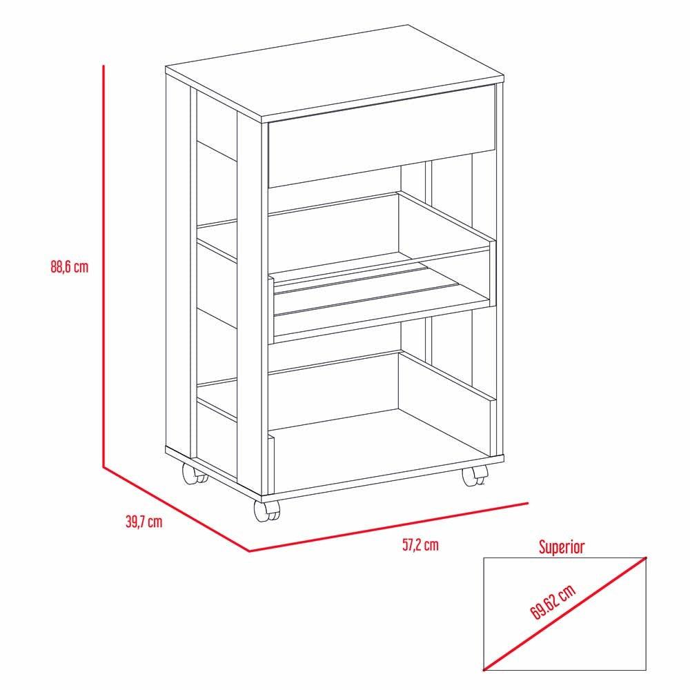 Combo Para Cocina Almería Incluye Cocina Integral y Mesa Auxiliar.
