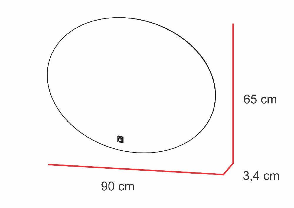 Espejo Oval Led Touch - VIRTUAL MUEBLES