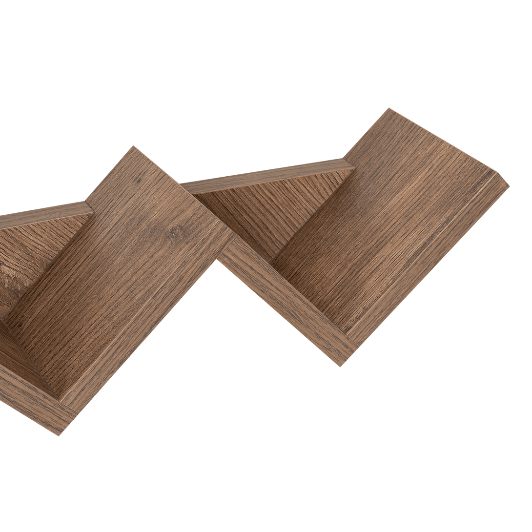 Set de Repisas Dalia, Beige y Chocolate, X 2 Unidades - VIRTUAL MUEBLES