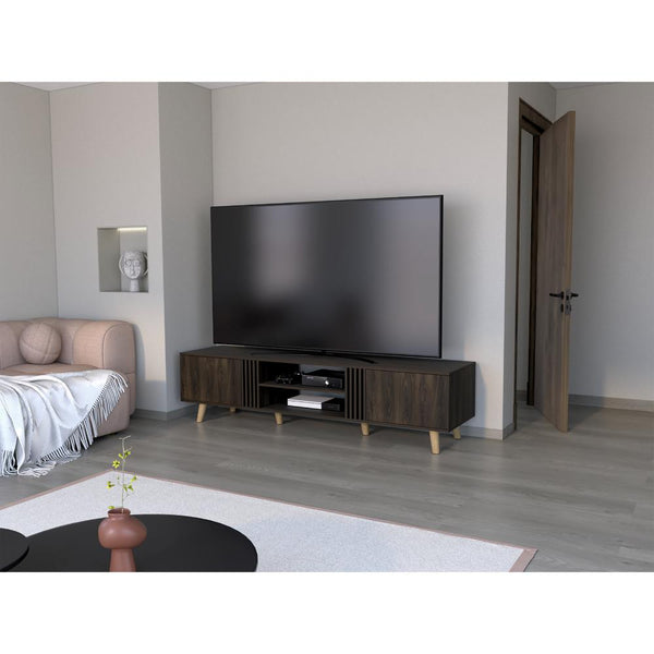 Mesa para TV Shane, Nogal Europeo, para televisor máximo 75"
